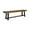 Sandblasted Teak/Black, variant on Christopher Knight Home Toby Outdoor Acacia Wood Bench, Sandblast Teak Finish and Black