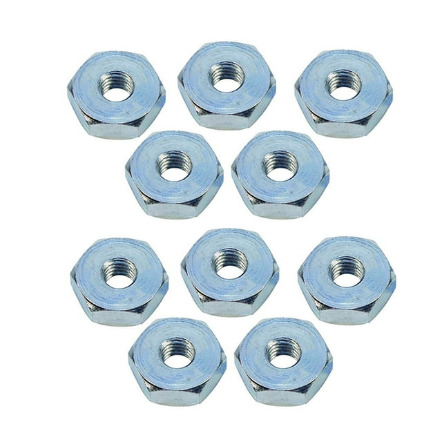 NATEFEMIN Chainsaw Guide Bar Nut 10 PCS Metal New Tested Quality Part OEM 0000-955-0801 0000-955-0804 MS Series for Stihl