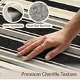 thumbnail image 6 of ODIKA 8'x10' Washable Area Rug Non-Shedding, Easy Care, Modern Farmhouse With Bold Pinstripe And Banded Border Striped Flowing Dynamic for King Size Bedroom Under Bed, Master Suite, 6 of 7