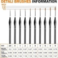 thumbnail image 2 of Small Detail Brushes Fine Brush Set Lining Brush for Model Crafts Watercolor Acrylic Oil, 2 of 5