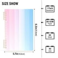 thumbnail image 2 of FORMRS 1-Subject Spiral Notebook 8" x 5" College Ruled 60 Refillable Sheet A5 Hard Cover, Light Blue Stripes, 2 of 7