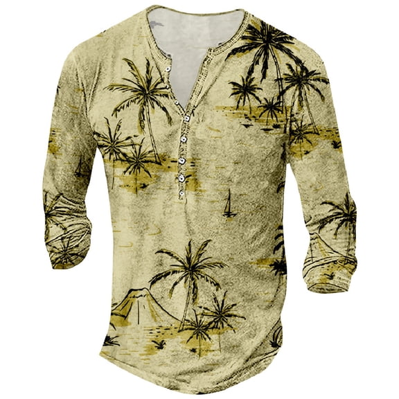 Vedolay Men Shirts Casual Men's Crew Neck T Shirts - Casual Stylish Tees for Men,Beige S