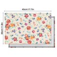 thumbnail image 5 of Pioneer Flower Floral Print Pattern Summer Placemats Table Placemats Set Of 6-Linen Kitchen Washable Placemats Table Mats 12x18 Inch Non-Slip Heat Resistant, 5 of 5