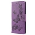 thumbnail image 2 of Allytech Wallet Case for Samsung Galaxy S22 Ultra 5G, Big Butterfly Embossed PU Leather Kickstand Flip Cover Shockproof Drop Protection Anti-scratch Wallet Cover for Samsung Galaxy S22 Ultra,Purple, 2 of 4