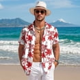thumbnail image 2 of ZHANGDER Men's Hawaiian Shirt Short Sleeve Button Down Shirt Summer Tropical Beach Vacation Shirts, 2 of 7