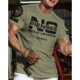 thumbnail image 2 of NO PIENSES, SOLO LEVANTA Workout Gym T-Shirt Funny Gym Shirt for Men Training Gym T-Shirt Gym Wear Strength, Military Green with Sleeve Logo, XX-Large, 2 of 5