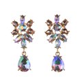 thumbnail image 1 of Pendientes colgantes de aleación con cristales y diamantes de imitación para mujer, joyería de moda para fiesta (coloridos), 1 of 1