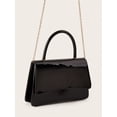 thumbnail image 5 of RUMANLAND Women's Glossy Patent Leather Top Handle Handbag, Vintage Evening Shoulder Purse for Party, Wedding and Daily Wear, 5 of 7