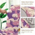 thumbnail image 5 of Yayeee 2 Pack Dining Chair Covers Stretch Parson Chairs Slipcovers Seat Protector, Purple Wave Pattern, 5 of 6