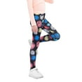 thumbnail image 5 of 4-11T Girls Leggings Athletic Kid's Dance Running Yoga Leggings Pants Footless Tights Trousers, 5 of 6