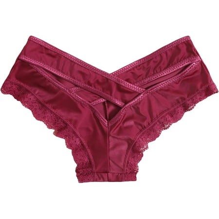 

ZWJHGIK Women s Glitter Lace Low Rise Thongs Underwear Panties Sexy Panty