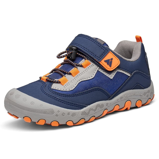 Zapatos de senderismo Mishansha para niños y niñas, azules y naranjas, 9