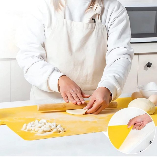 Xihbxyly Tapete de Silicona Extragrande para Hornear, Antiadherente y Antideslizante, Resistente Al Calor Hasta 220 °C, Ideal para Amasar y Hornear Galletas, Fácil de Limpiar, Apto para Uso Alimentar