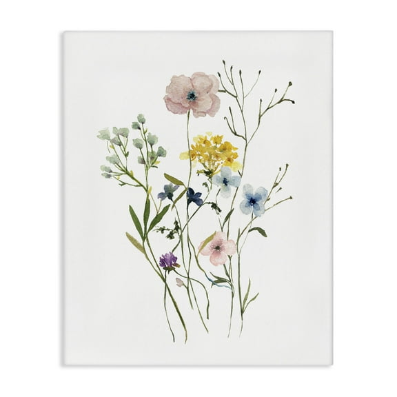 Stupell Industries Wild Country Blooms Botanical & Floral Painting Gallery Wrapped Canvas Art Print Wall Art, 16 x 20