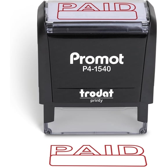 Promot Paid Stamp - Self Inking Rubber Stamp