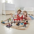 thumbnail image 5 of Hape Wooden Train Set: Busy City Rail Set - 51 Pieces - Kids Pretend Play Railway Set, 5 of 6