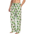 thumbnail image 6 of Logiee Christmas Trees Print Pajama Pants for Men,Men’s Pajama Bottoms,Mens PJ Pants with Pockets & Button Fly-Small, 6 of 6