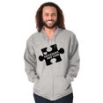 thumbnail image 3 of Different Not Less Autism Puzzle Zip Up Hoodie Men's Women's Brisco Brands S, 3 of 6