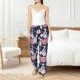 thumbnail image 4 of Balery Rose Flowers Pantalones de pijama para mujer, pijamas ultraligeros, pantalones de estar por casa-Small, 4 of 6