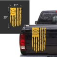 thumbnail image 2 of Distressed Betsy Ross Flag 1776 American USA US Flag Truck Tailgate Vinyl Decal fits Most Pickup Trucks EUA Flag Rear Graphic Bumper Sticker for Car Van SUV Windows (11" x 20", Yellow), 2 of 8