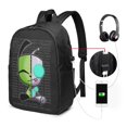 thumbnail image 2 of Invader Zim Laptop Backpack With Usb Charging Port 17 Inch Daypack Travel College School Computer Bag Bookbag, 2 of 9