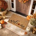 thumbnail image 2 of Welcome Coir Door Mat Outside and Indoor Entrance, Outdoor Mat for Front Door, Welcome Home Decorations, Colorful Outdoor Coir Doormat Porch Patio - Red Maple Leaf Design, Small 16x24 Inch, 2 of 7