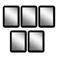 thumbnail image 2 of YAOMOBB Rounded Corner Mirror Portable Clear View Makeup Mirror Set 5Pcs Magnetic Locker Mirror for School or Bathroom Use, 2 of 7