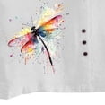 thumbnail image 6 of Yxbdin Plus Size Shirts for Women Linen Roll Up Short Sleeve T Shirts Floral Print Crew Neck Tops Casual Summer Vacation Shirt for Going Out White*6 XXXL, 6 of 6