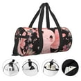 thumbnail image 3 of Balery Cute Axolotl Sakura Blossoms A Bolsa de Gimnasio para Mujeres y Hombres, Bolsa de Viaje Impermeable, Bolsa de Fin de Semana con Compartimento para Zapatos y Bolsillo Húmedo, 3 of 6