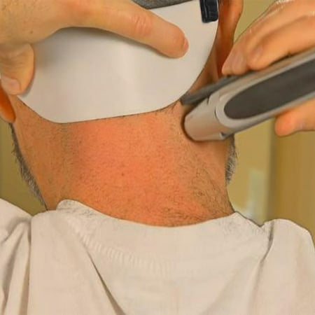 Tuscom Quality Time Neck Hair Line Hair Template for Shaving and Keeping a Clean and Curved or Straight Neck Hairline Stencils for Neckline HaircutEdge Trim Your Own Neckline Without