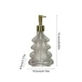 thumbnail image 3 of Soap Dispenser Bottle under $5! Xqxayjr Christmas Tree Bottle Lotion Dispenser, Push Shower Gel Glass Bottle, Hotel Shampoo Conditioner Bottle, Bathroom Decor, Festive Container, 3 of 6