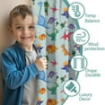 thumbnail image 3 of Blackout Kids Curtains,Colorful Dinosaurs Eggs Palms Pattern Childrens Insulated Curtains Set Of 2,Bedroom Essentials,Toddler Room Decor 42"x63", 3 of 5