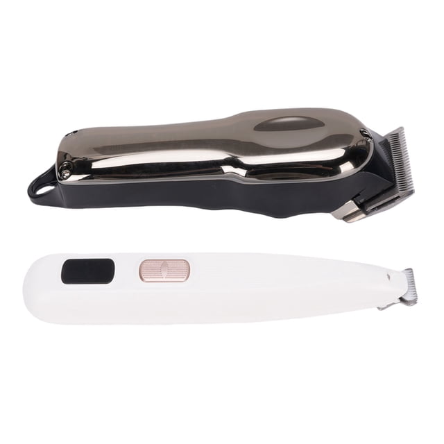 Dog Clipper, Cordless LED Screen Fine Tune Pet Paws Trimmer Low Noise 2 in 1 with 4 Guide Comb for Horses Cattle Cats Dogs