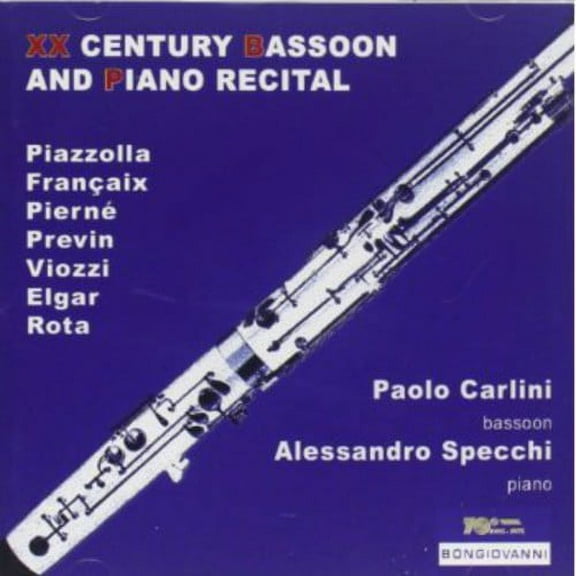 Pierne / Carlini / Specchi - Concertpiece Op 35 for Bassoon & Piano - Music & Performance - CD