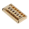 thumbnail image 1 of Guitar Bridge, Electric Guitar Bridge Kit 6 String Non Tremolo  for ST Gold, 1 of 7