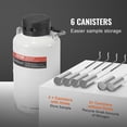 thumbnail image 5 of VEVOR Liquid Nitrogen Tank, 3 L Aluminum Alloy Liquid Nitrogen Container, LN2 Tank Dewar with 6 Canisters and Carry Bag with Straps, Cryogenic Tank for Beauty Industry, Semen Preservation, 5 of 9