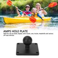 thumbnail image 4 of Plaque Adaptateur à Boule, Plaque Carrée en Alliage d'Aluminium Robuste CNC Compatible avec Bateaux, 4 of 7