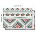 thumbnail image 6 of Artistic Bohemian Rustic Flax Placemats Set of 4, 12x18 Inch Vintage Tribal Nordic Style Boho Chic Ethnic Patterns, Washable Earthy Style Table Mats for Dining, 6 of 6
