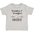 thumbnail image 3 of Inktastic Grandma and Grandpas Favorite- Heart Grandchild Boys or Girls Baby T-Shirt, 3 of 5