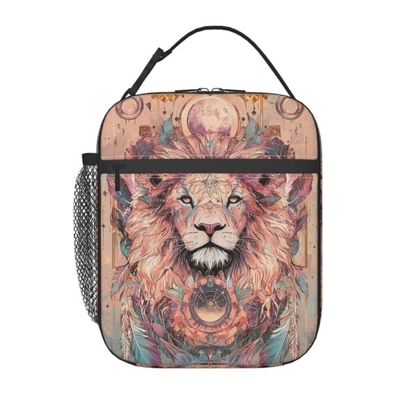 Boho Zodiac Lunch Box Reusable Portable Lunch Bag Tote Bag for Work Picnic Hiking