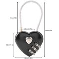 thumbnail image 5 of Candado BRI con Código de Combinación en Forma de Corazón Azul para Parejas 1 Unidad, 5 of 5