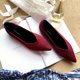 thumbnail image 3 of Zapatos suaves para mujer, zapatos puntiagudos de punto transpirables, zapatos planos para mujer, zapatos individuales de Ballet, zapatos cómodos para embarazadas, galosh plano, 3 of 5
