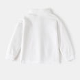 thumbnail image 6 of WUANDIXFA Boys Long Sleeve Shirt Kids Crewneck Tee Soft Cotton for Casual Outings and Everyday Layering Fashion Toddler T Shirt,White,7-8 Years, 6 of 8