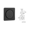 thumbnail image 5 of Ducha corporal de latón dorado rosa, chorros de masaje para ducha, baño lateral, Spa, pulverizador de masaje, boquilla para cuerpo, negro azabache, cuadrado cromado, promoción gris, 1 Uds., 5 of 5