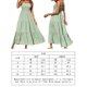 thumbnail image 3 of Vestido De Playa De Mujer Vestido largo sexy Una línea Vestido de color sólido Cuello cuadrado Traje diario (Verde S) Cgtredaw Para estrenar, 3 of 6