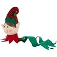 thumbnail image 6 of Northlight 16" Plush Red and Green Elf Christmas Tree Topper, Unlit, 6 of 7