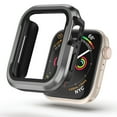 thumbnail image 2 of Allytechgroup Hard PC Bumper Case for Apple Watch Series 6/5/4/SE 44mm,Ultra-Thin Protective Cover Frame [NO Screen Protector] for iWatch Series 6/5/4/SE 44mm, Garyblack, 2 of 9