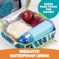 thumbnail image 2 of Bentology Insulated Lunch Box w Snack Pocket & Water Bottle Holder-Boys or Kids Blue Camo School Lunchbox Tote Keeps Food Hotter or Colder Longer- Reusable Bag Fits Most Bento Boxes, Ice Packs, 2 of 5
