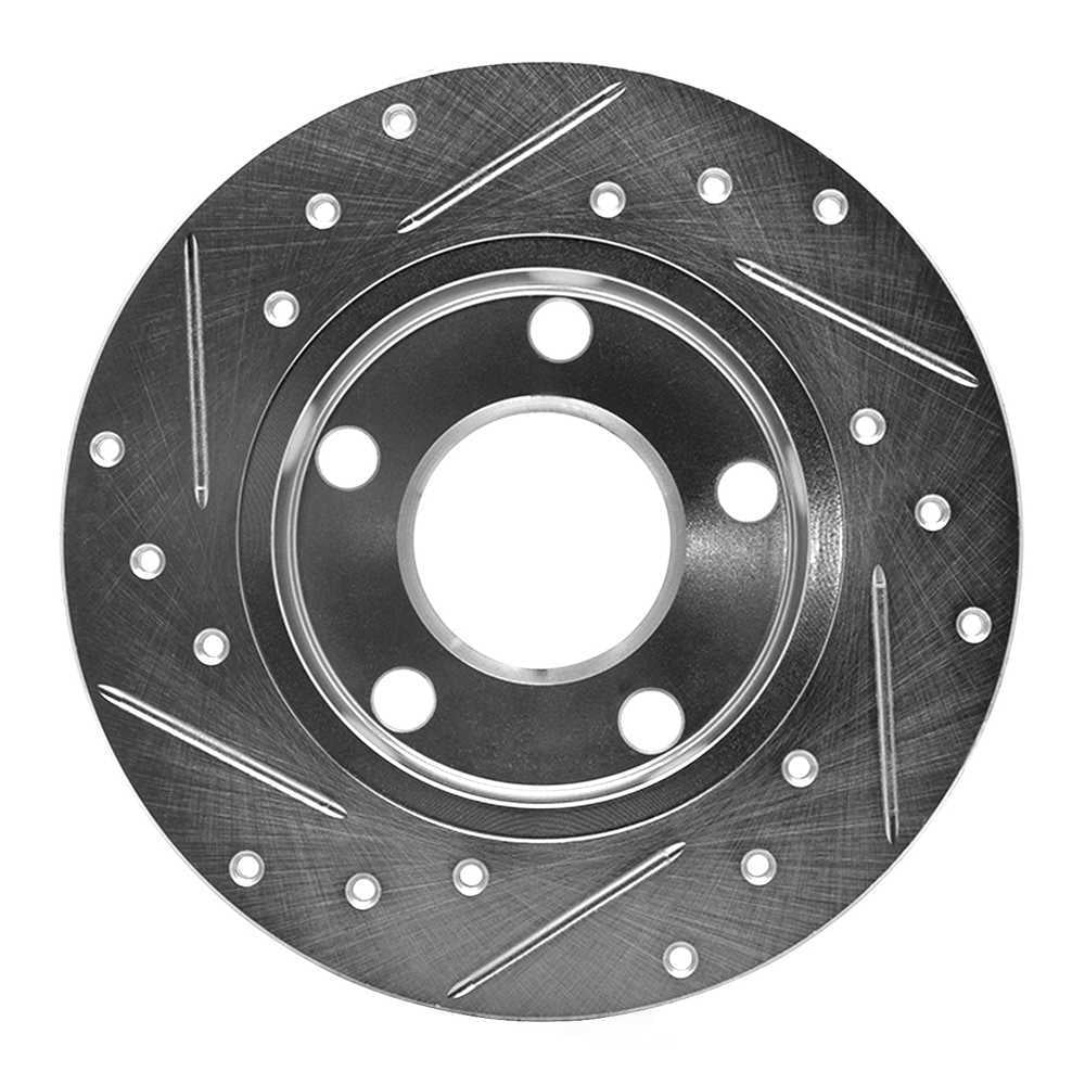 Dynamic Friction Company 631-73009R DFC Brake Rotor - Drilled And Slotted - Silver