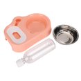 thumbnail image 3 of Comedero para mascotas 2 en 1, dispensador automático de agua para gatos, cuencos para beber comida para perros, suministros rosa, 3 of 8